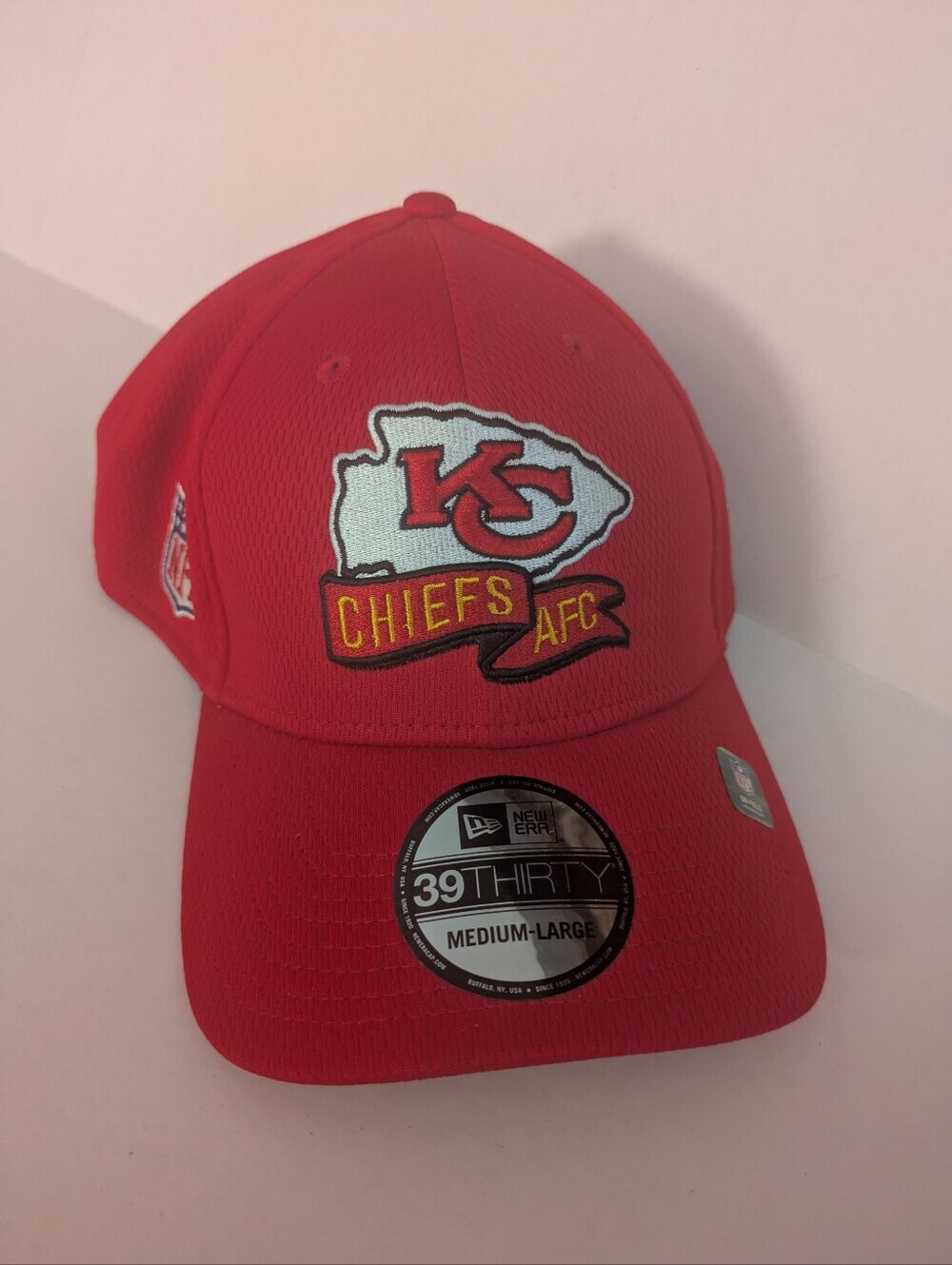 Kansas City Chiefs New Era Hat Medium/Large NFL KC Red